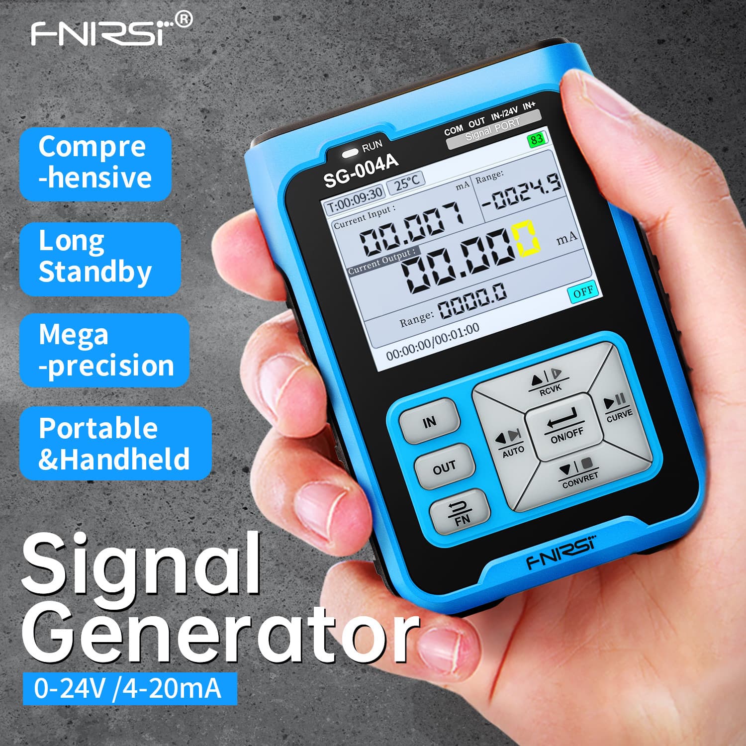 FNIRSI SG-004A Signal Generator 4-20mA 0-24V signal generator thermocouple