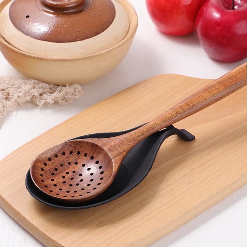 Kitchen Utensil Rest Mat Spoon Holder Spoon Pad Silicone Mat for Home Tableware