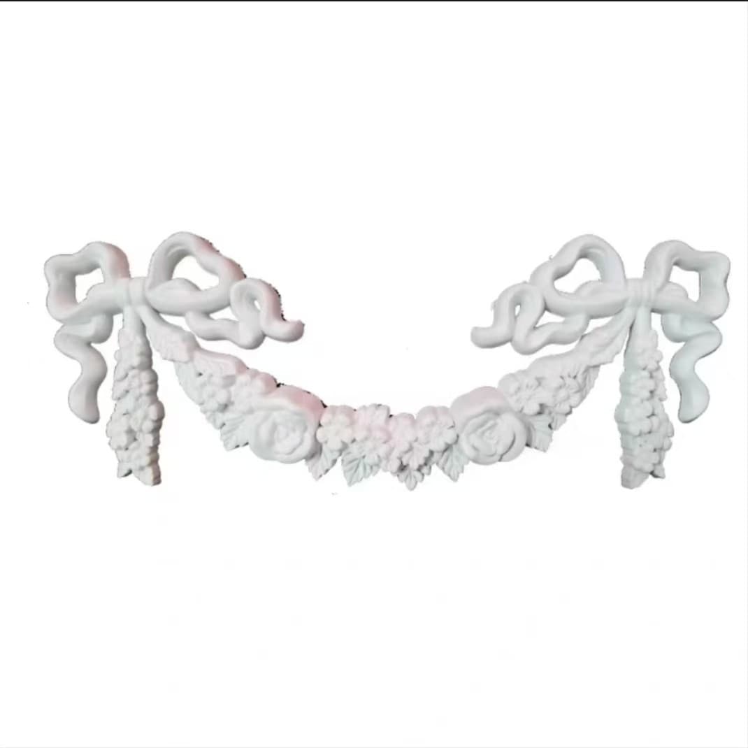 European-style wall decoration flowers, furniture decorative carved accessories, wardrobe wine cabinet appliques, door and window sliding door vacuum-formed matte finish