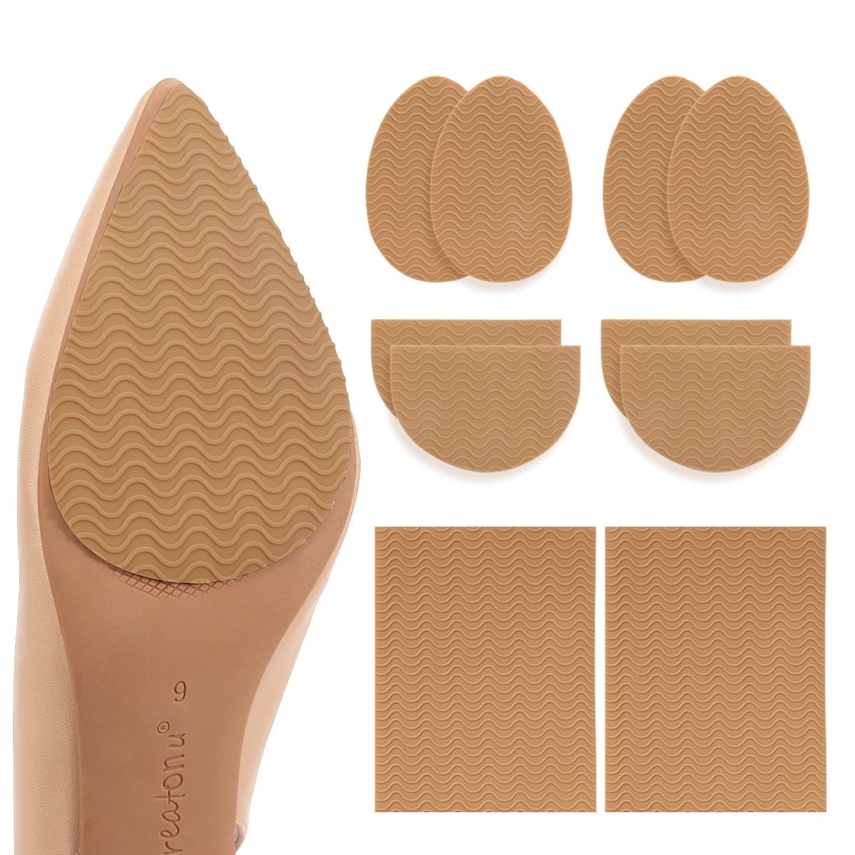 Sole anti-slip patch durable trimmable large size adhesive-backed anti-wear sticker high-heel anti-slip durable protective patch sole