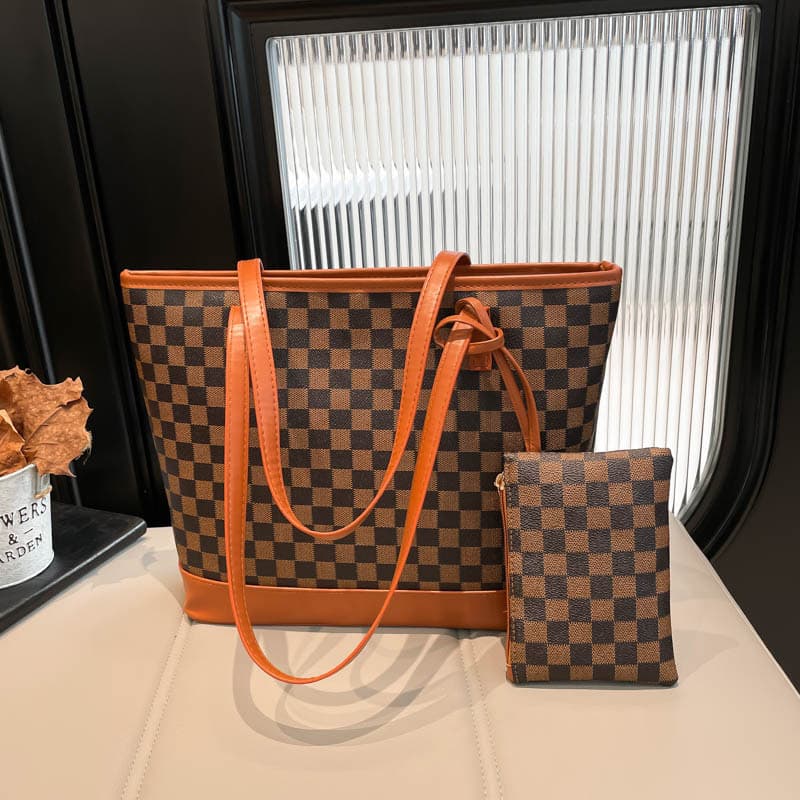 2026 New Large Capacity Mother-Child Bag Trendy Fashion Versatile Single Shoulder Crossbody Tote Bag Vintage Commuter Bag