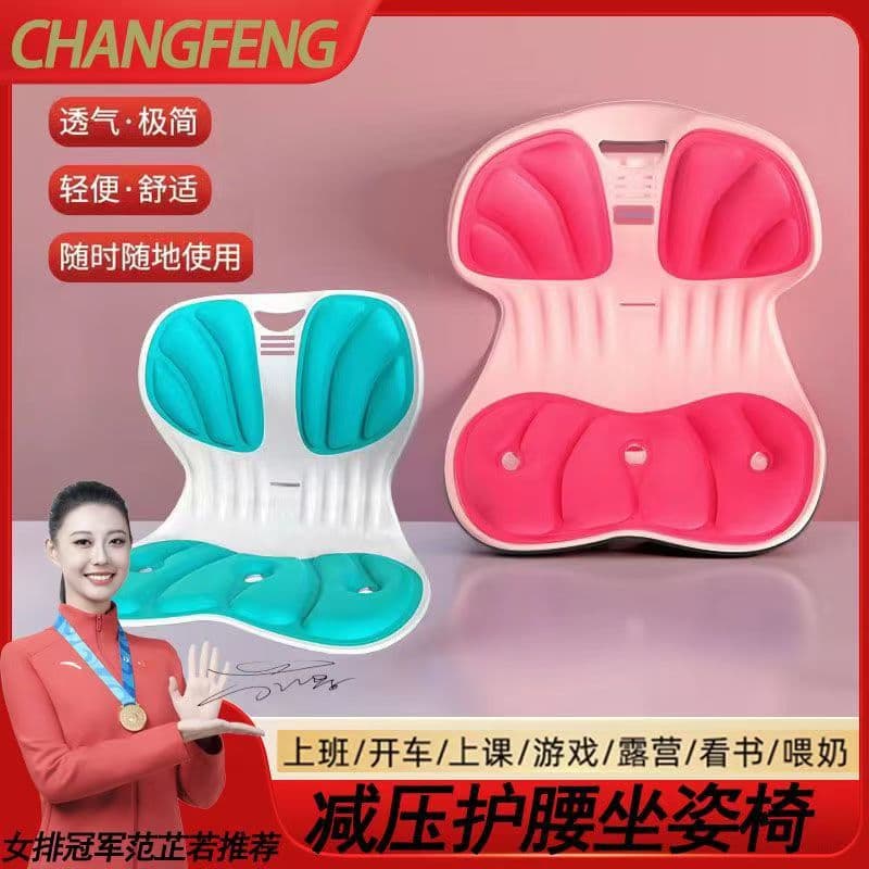 Changfeng Posture Corrector Cushion, Children's Posture Correction Pad, Calligraphy Seat Cushion, Lumbar Support Pad, Anti-Hunchback Tool