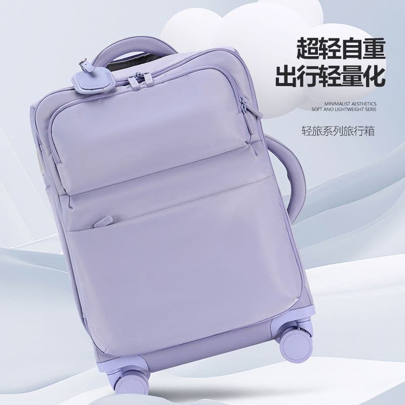 DTA Luggage Suitcase Women's 2025 New Carry-On 20-Inch Ultra-Light Fabric Suitcase with Password Lock Travel Case 24