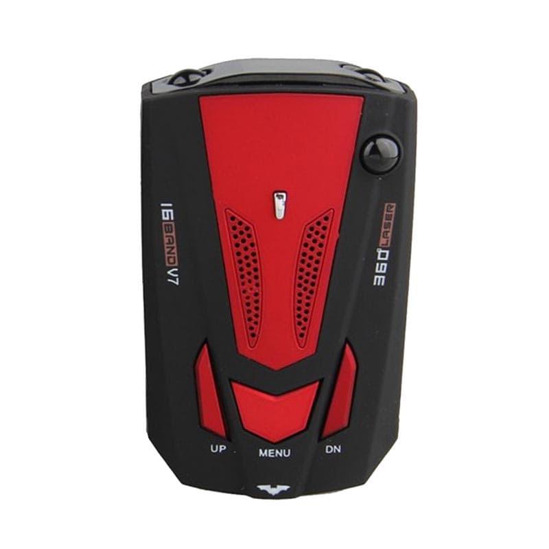 V7 Vehicle Speed Detector Car Radar Detector Speed Voice Alert Device Red English