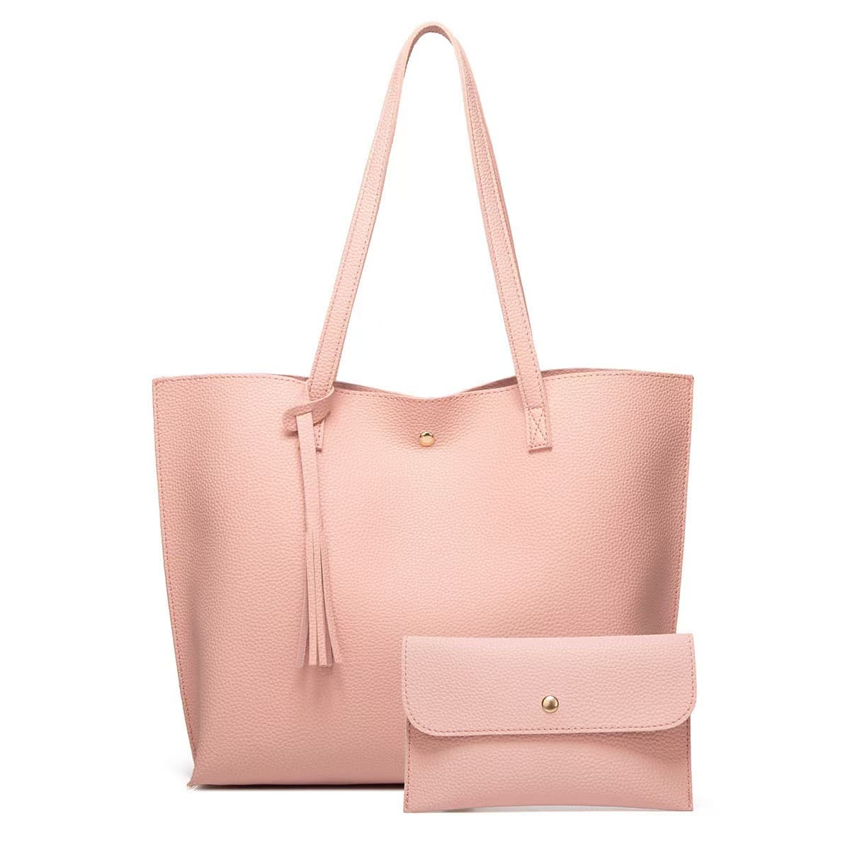 2025 New Crossbody Fringe Women's Bag, Pebble Grain PU Leather Shoulder & Tote Bag, Large Capacity Beach Handbag, Fashionable