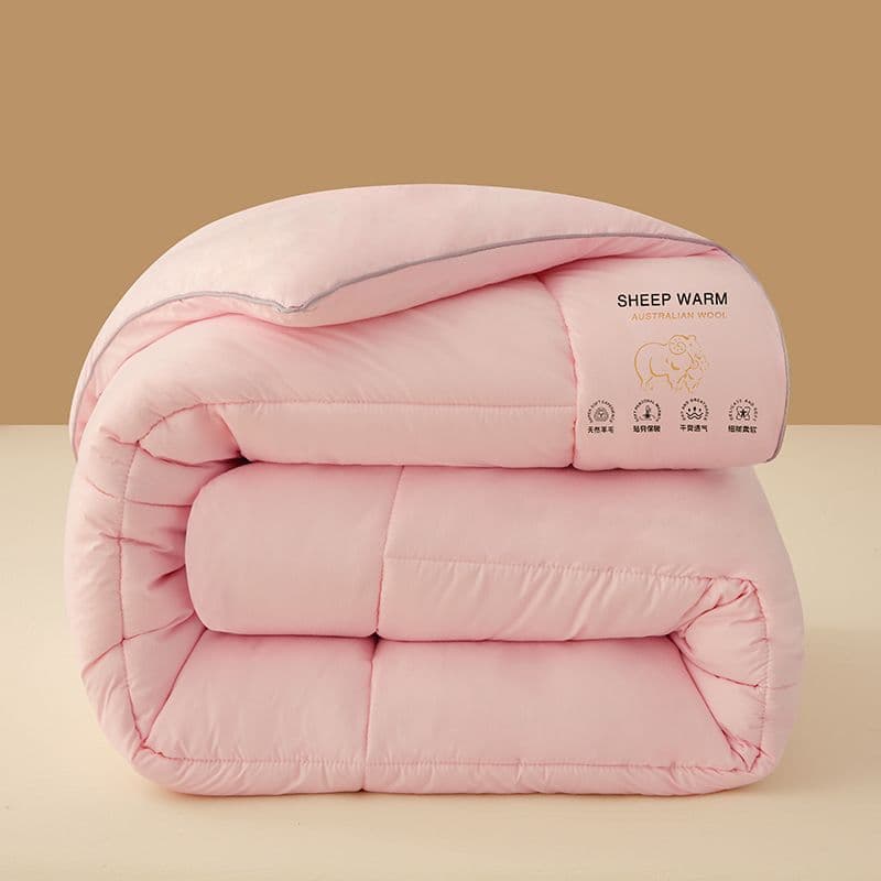 Australian Imported Class A Pure Wool Quilt, Extra Thick Warm Spring/Autumn/Winter Quilt, Single/Double Quilt, Four-Season Cashmere Quilt