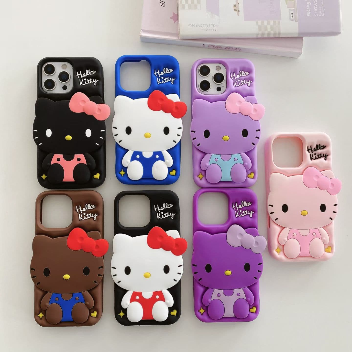 Case for iPhone 17/16 Pro Max, Hello Kitty Cartoon Cute Apple 13/14 Silicone Phone Case 15 PM