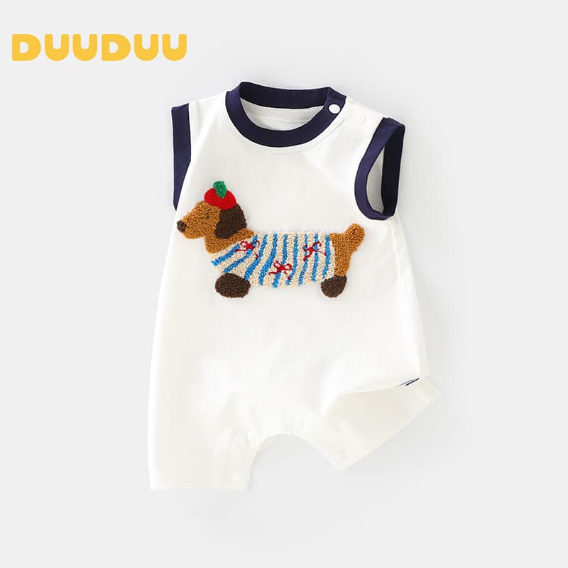 DUUDUU Baby Bodysuit for Boys and Girls, Class A, Summer Thin Vest Style, Romper, Crawling Suit