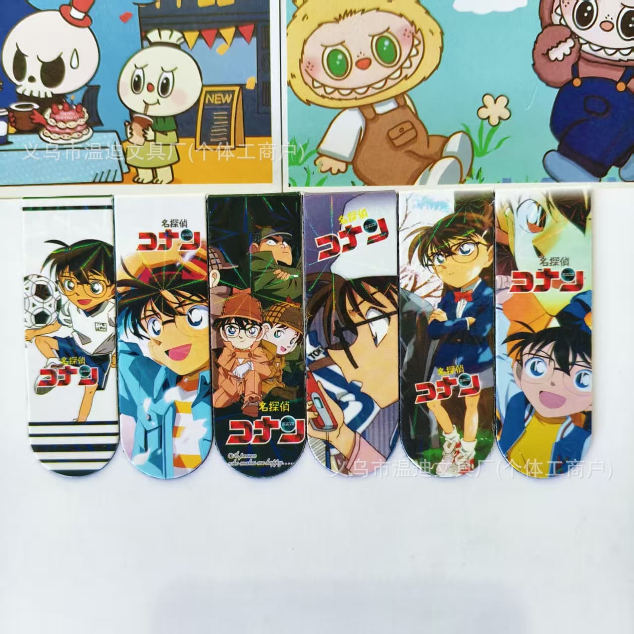 Creative Detective Conan Cartoon Magnetic Bookmark Magnetic Bookmark Clip Double-Sided Bookmark Student Small Gift