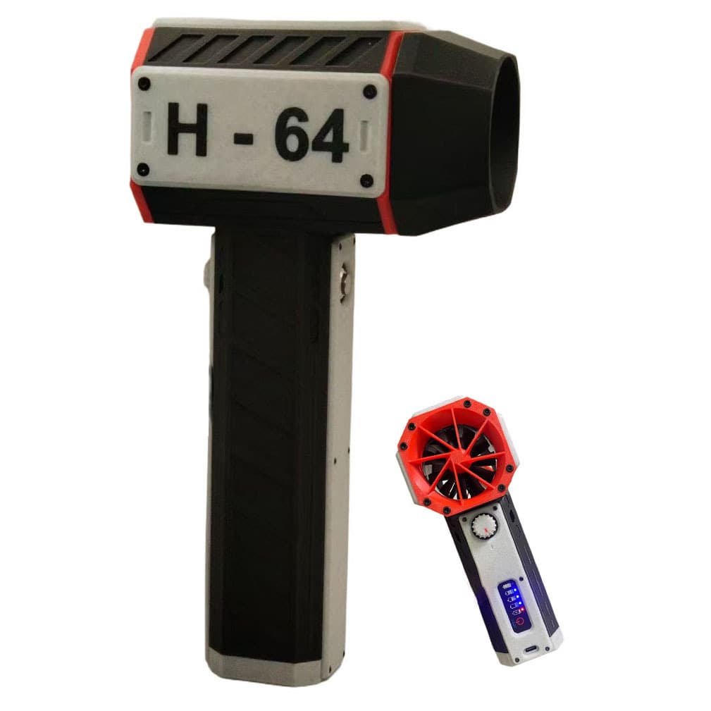 64mm Ducted High-Power Fan Handheld Electric Blower for Dust Removal, Turbo High-Power Turbine Fan H-64