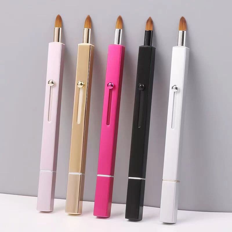 New Single/Double-Ended Retractable Brush Portable Lip Brush Eyeshadow Brush Makeup Brush Concealer Brush Lip Liner Brush