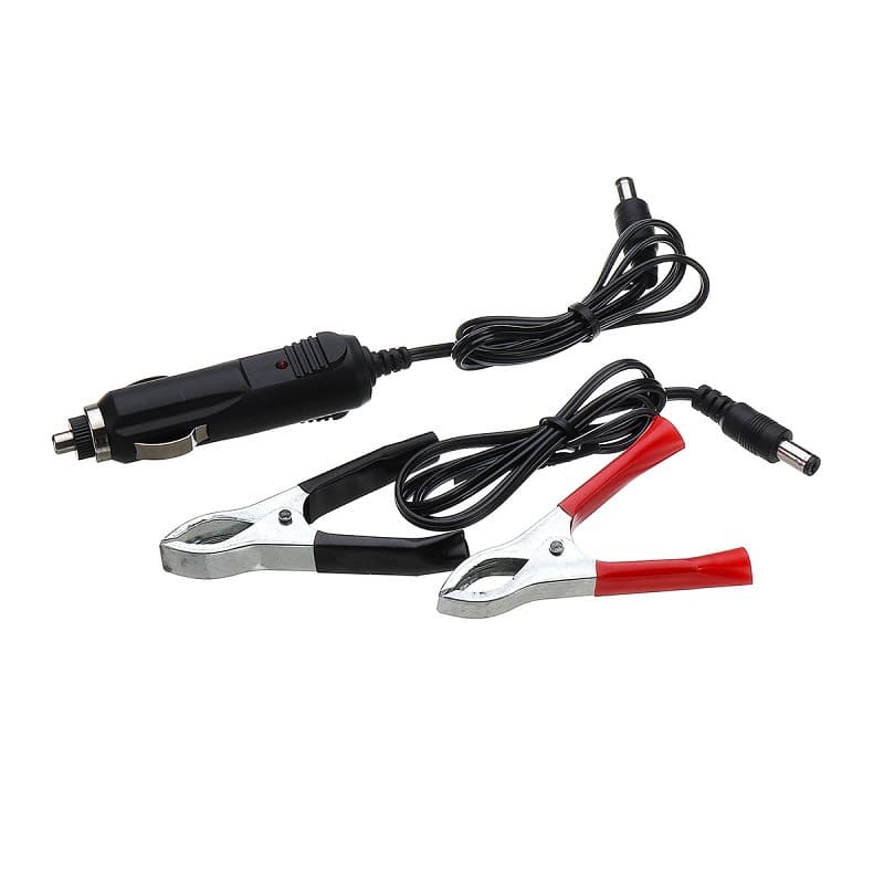 Cross-border supply of solar panel dc female socket male accessories battery clip car charger