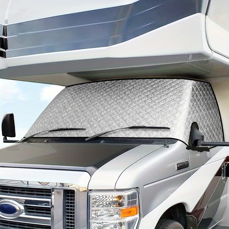 Amazon RV Sun Shade Front Cover RV Snow Shield for Class C Motorhome Compatible with Ford 1997