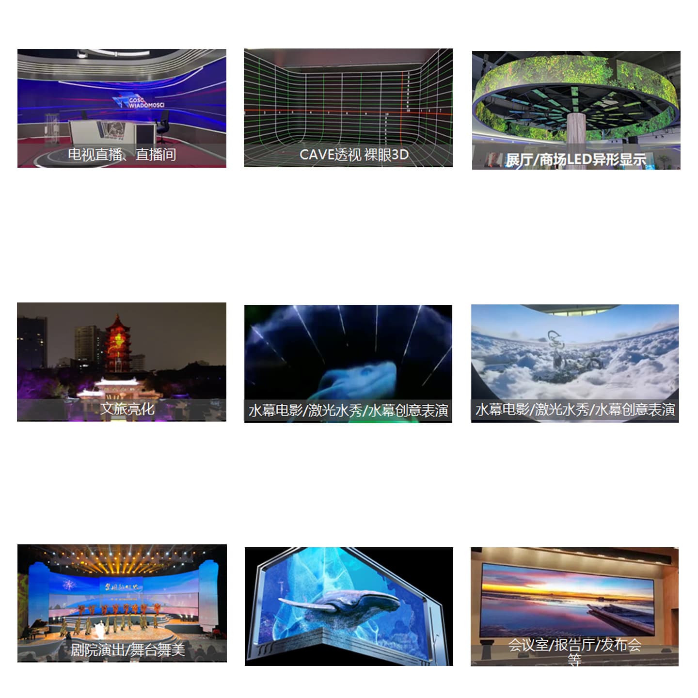 Small-pitch LED LCD splicing display screen multimedia digital exhibition hall sliding track opening and closing door display