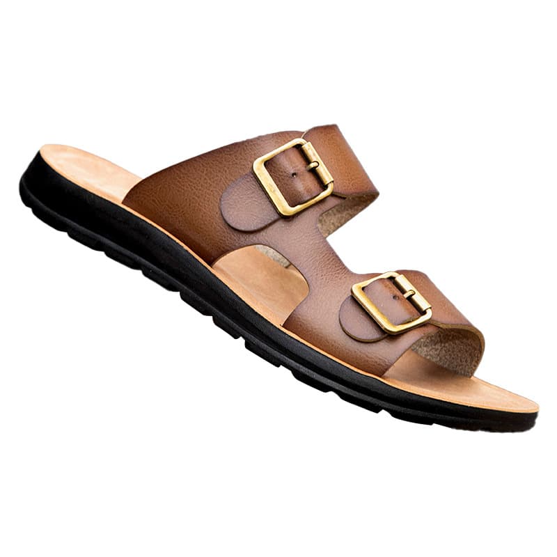 Cross-border Large Size Beach Sandals Outdoor Men's Sandals Wear-resistant and Slip-resistant High-end Men's Leather Sandals Comfortable and Breathable
