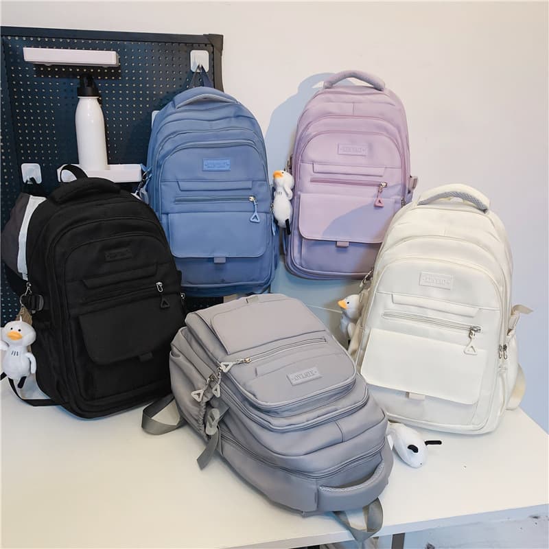 Japanese Style New Lightweight Multi-Compartment Casual Backpack for Middle School Students High-Value College Student Travel Backpack