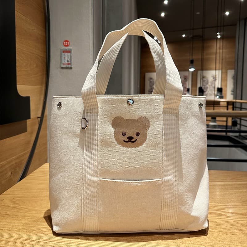 Large Capacity Maternity Diaper Bag Canvas Tote Handbag Stroller Hanging Bag
