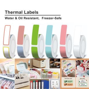 P15/P12/P50 Gap Label Printing Paper, Adhesive Stickers, Thermal Paper, Waterproof and Oil-Proof Label Stickers