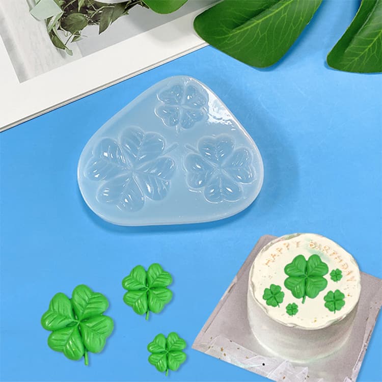 New Four-Leaf Clover High-Gloss Liquid Resin Mold DIY Handmade Crystal Resin Decoration Silicone Mold