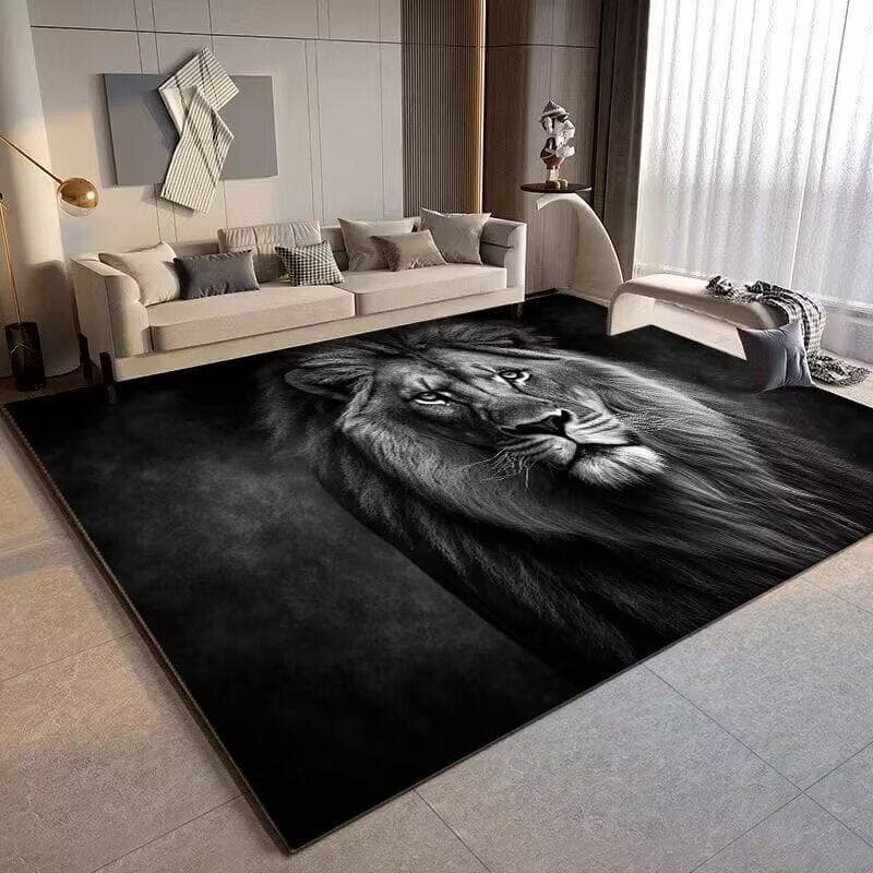 Cross-border wholesale crystal velvet carpet, dirt-resistant and easy to maintain, foot mat, simulated animal, large-area full coverage living room rug