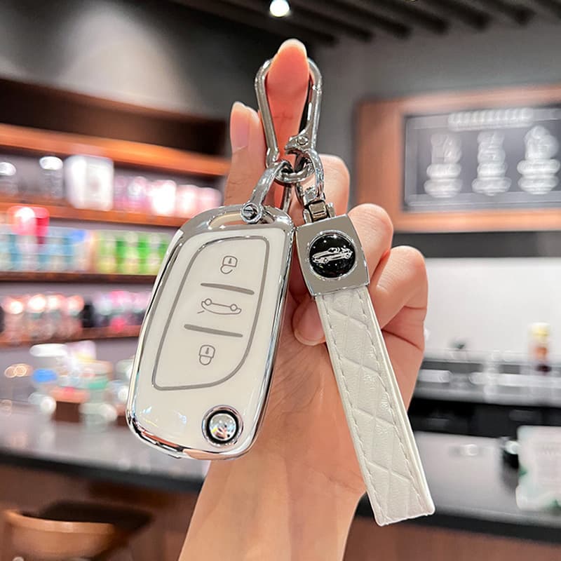 Compatible with Dongfeng Citroen Key Case C5 Old Model DS4S 5LS DS6 High-End C4 Car Modification Key Case