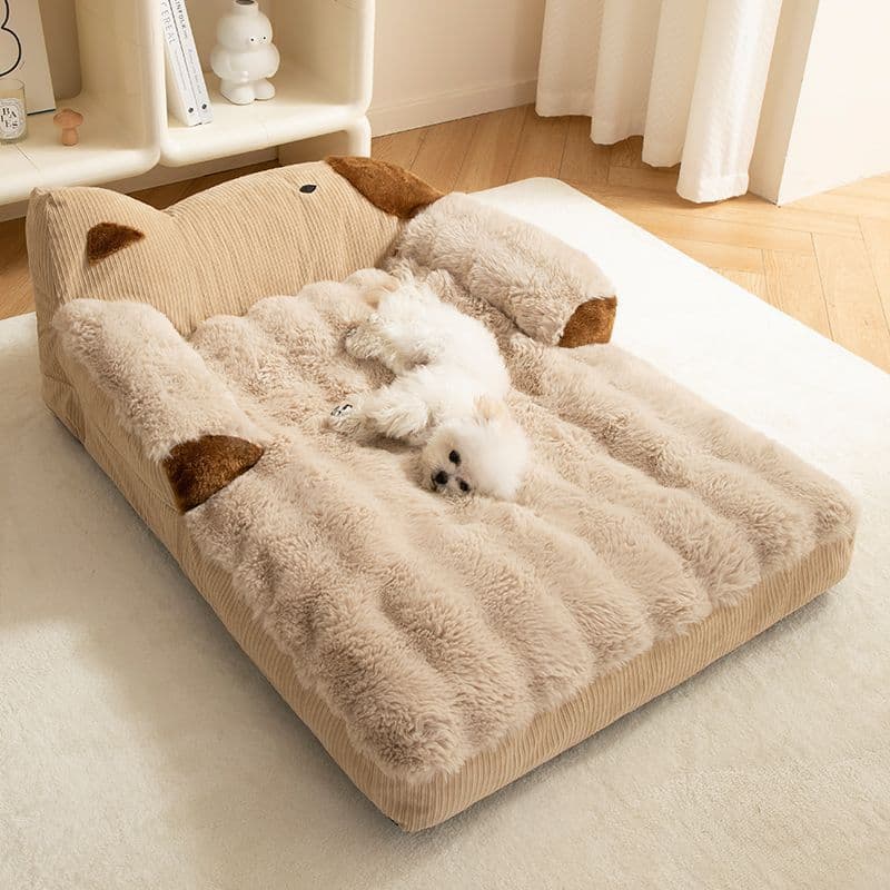 All-Season Removable Washable Dog Bed for Small Dogs like Bichon Frise and Teddy, Pet Cat Sleeping Bed Sofa Cushion