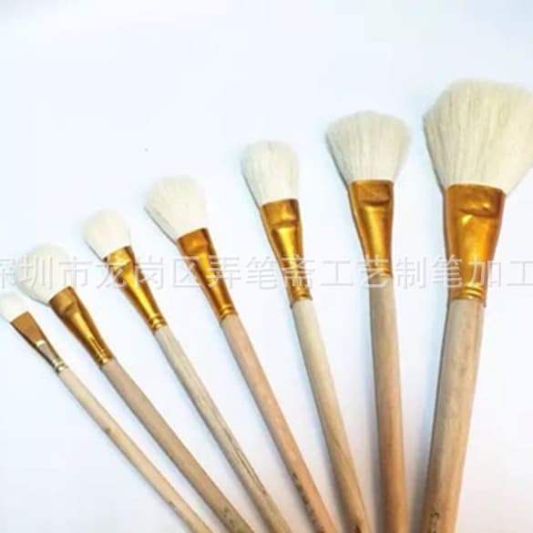 Factory direct ceramic craft specialized painting brushes, S-brushes for factory use, wholesale S-brushes.