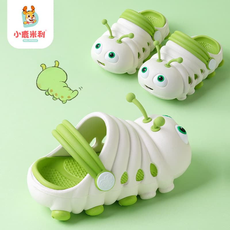 Wholesale Children's Sandals Cute Caterpillar Clogs Boys Girls Slippers Indoor Outdoor Non-slip Wear-resistant Summer