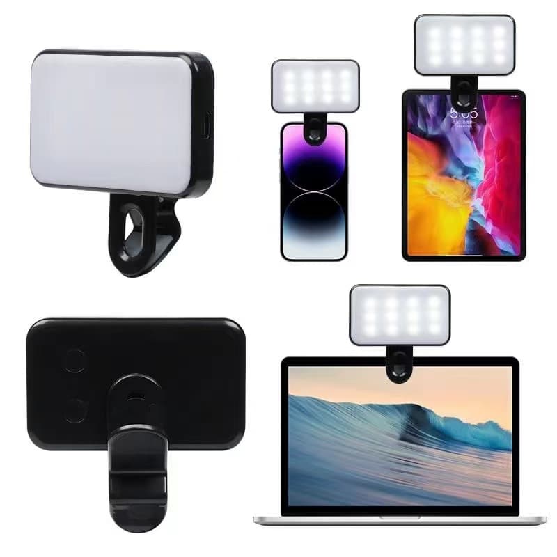 GZ888 Cross-border Phone Video Conference Fill Light Live Streaming Selfie Photography Clip Dual Color Temperature Light BD131