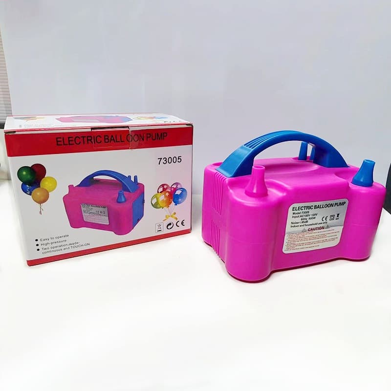Quick Inflator Electric Air Pump Double Nozzle Balloon Inflator Plastic Material Home Goods Balloon Accessories Fast Inflating