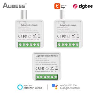 Tuya ZigBee Smart Neutral 1 / 2 / 3 / 4 Channel Multi-Channel Switch, Mini In-Wall Switch, Smart
