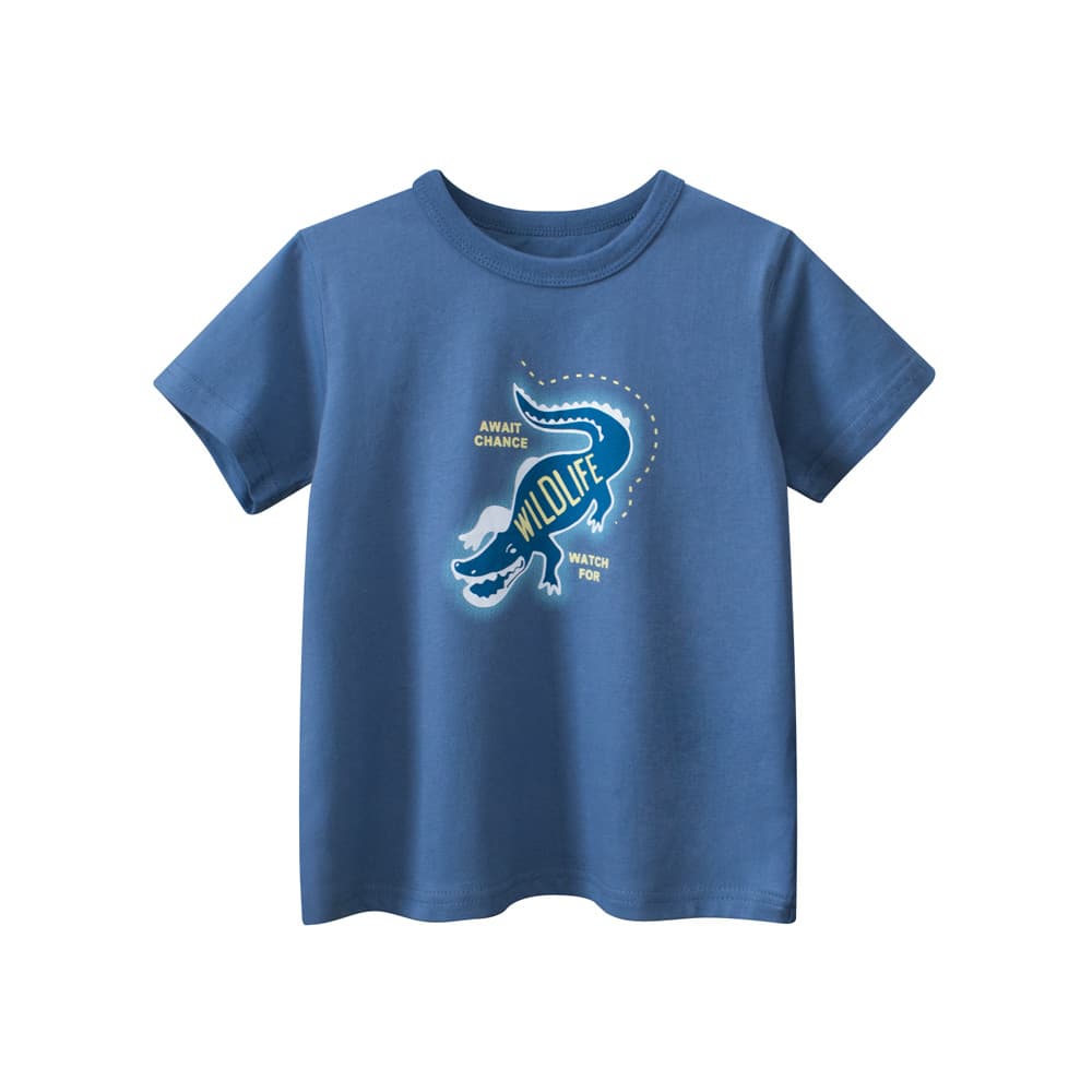 27kids Children's Summer New Arrival Cartoon Boys Short Sleeve T-Shirt Baby Boy Clothes Cross-Border Dropshipping