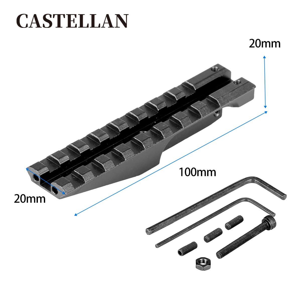 AK rear sight bracket 21mm adapter AK rear bracket guide rail frame aluminum alloy material