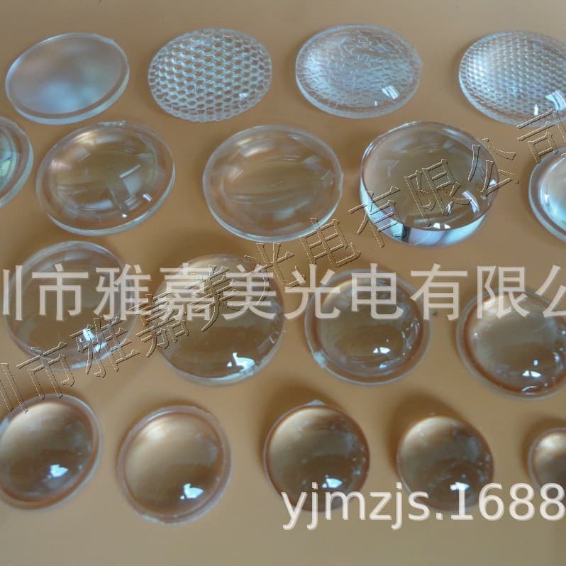 Optical Convex Lens Φ7.6MM to 72.5MM Plano-Convex Lens Focus Adjustable LED Lens DIY Lens