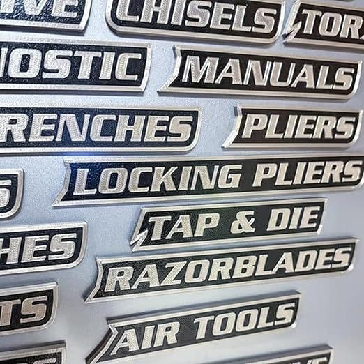 Cross-border Popular Magnetic Toolbox Labels, Portable Magnetic Toolbox Label Kits