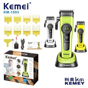 Kemei Brushless Electric Hair Clipper KM-1593 Professional Salon Hair Trimmer Outer Rotor Barber Clipper