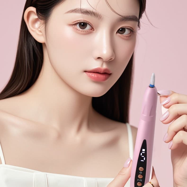 New Nail Polishing Pen, Dual-Purpose UV+LED Quick-Dry Light Therapy Lamp for Nail Removal, Polishing, and Portable Use