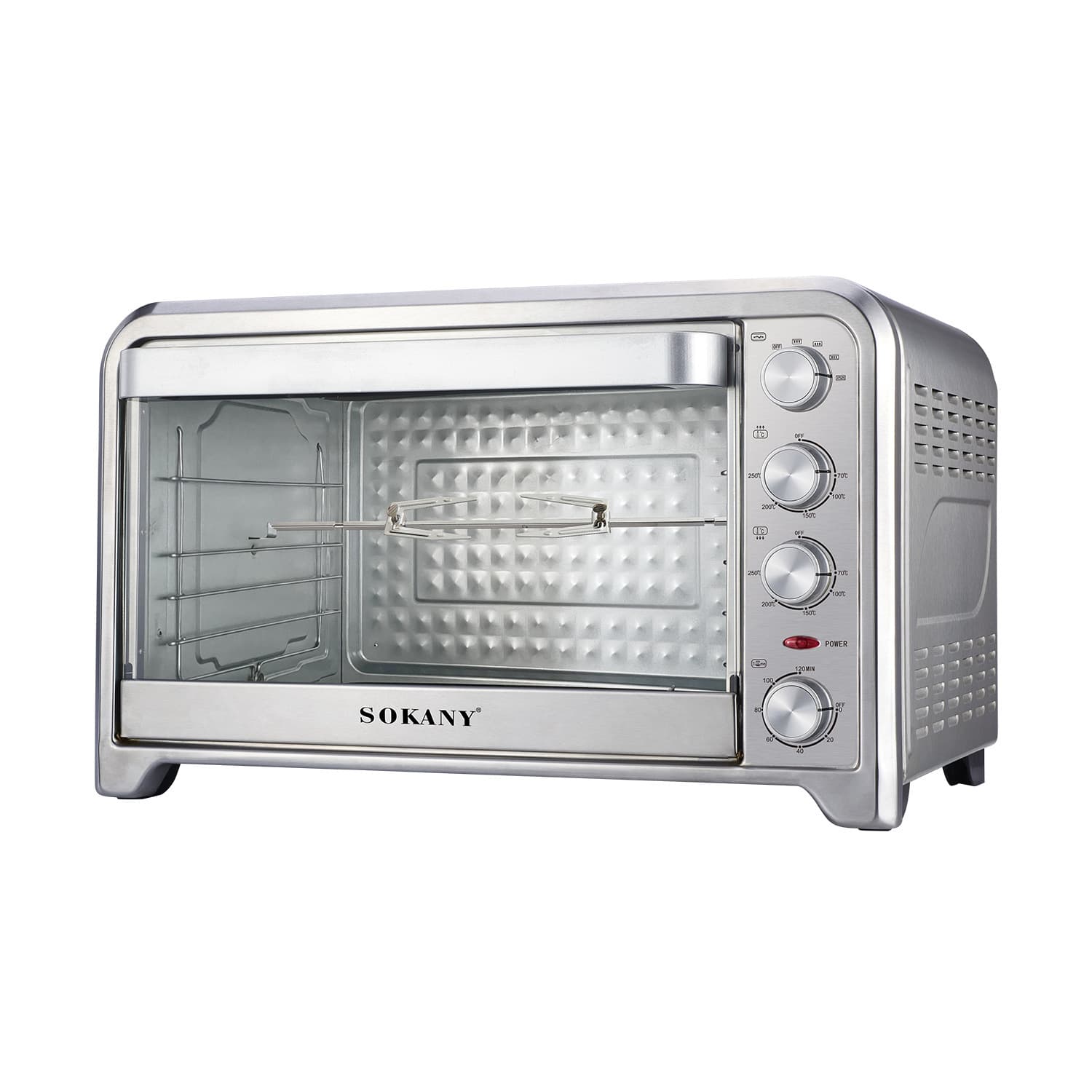 Cross-border 10047 Oven 35L Household Electric Oven Baking Heating Roast Chicken Toaster Oven sokany