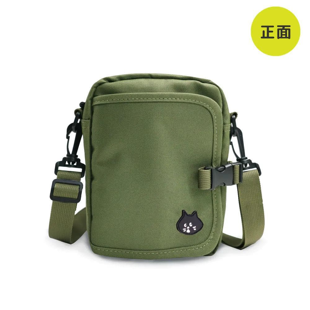 In Stock Surprised Cat Cartoon Cute Minimalist Passport Document Bag Crossbody Shoulder Bag Small Square Bag Large Capacity Phone Bag