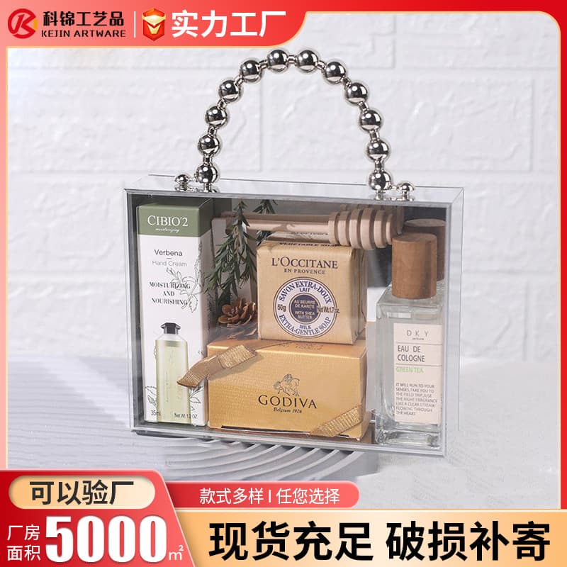 Wholesale Transparent Acrylic Box Sky Mirror New Year Gift Box Acrylic Box New Year Souvenir Box