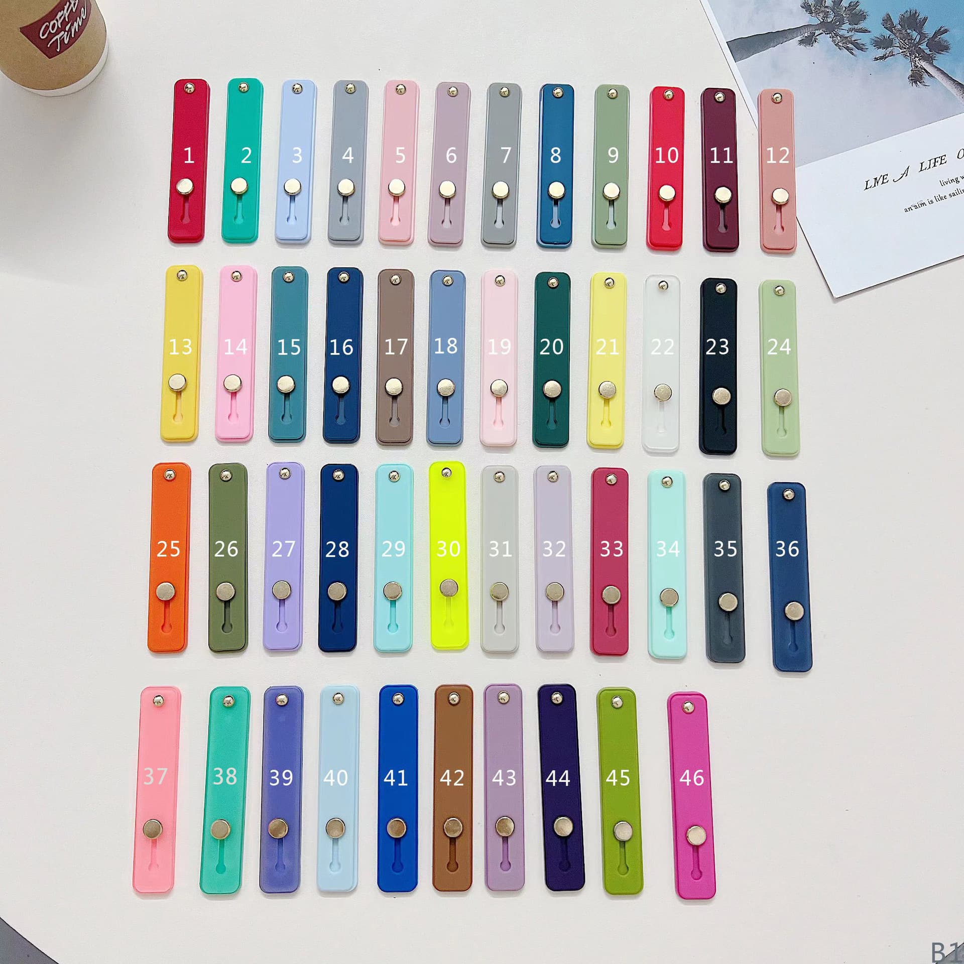 Finger Strap Lazy Phone Holder Back Sticker Desktop Accessory TPU+PC Foldable Slide Phone Case Stand Wholesale