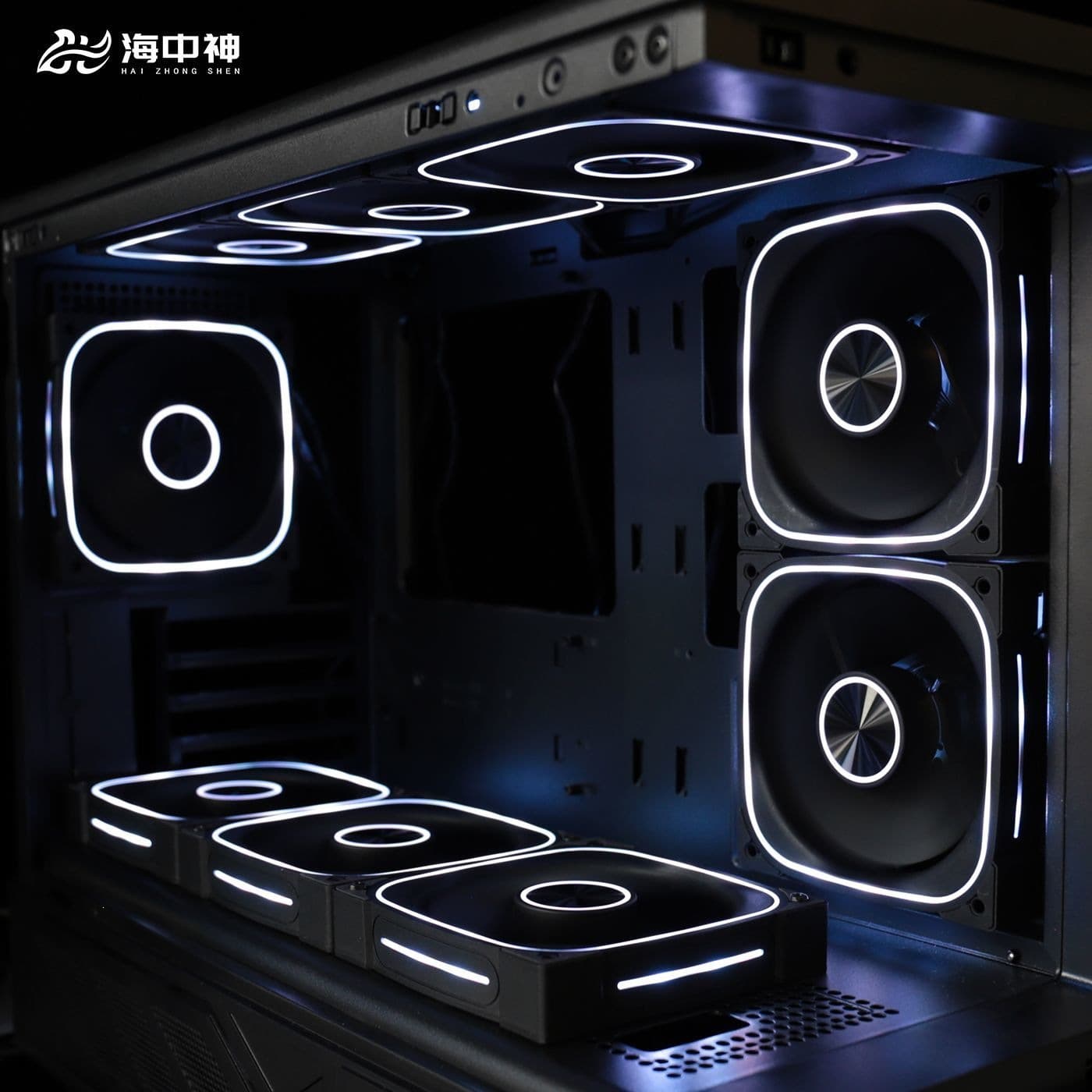 Prism 9 Pro Case Fan 12cm Aquarium-Style Case Desktop PC Fan Smart Temperature Control Cooling Fan