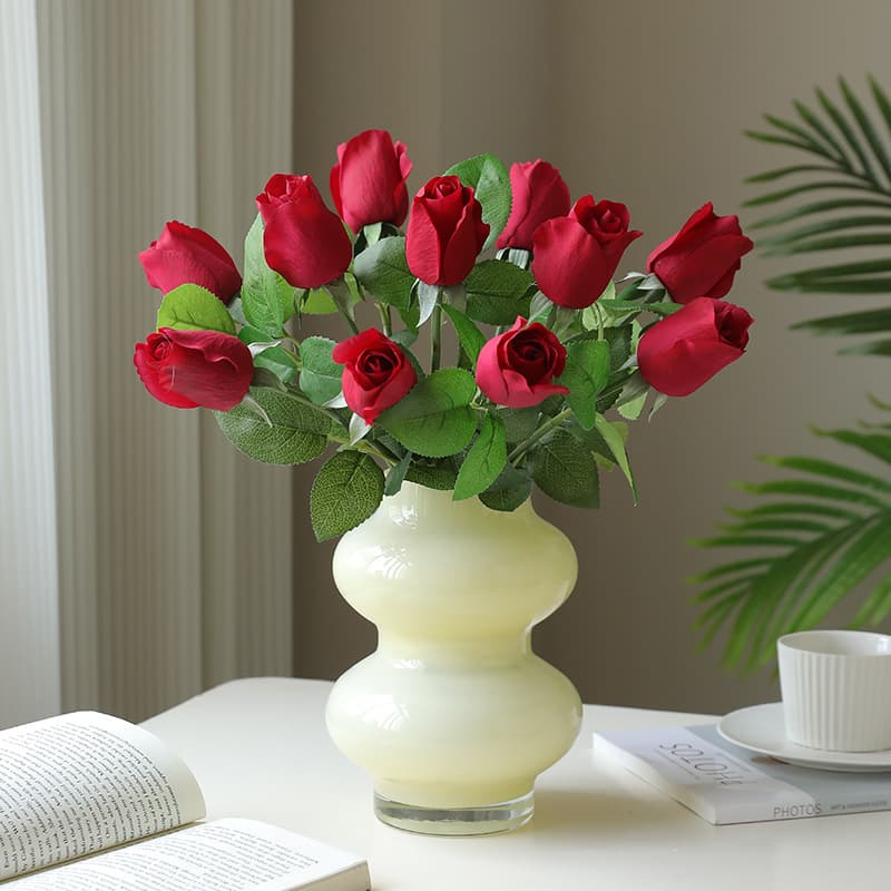 High-End Realistic Artificial Roses, Wedding Decoration Flowers, Photo Props, Tabletop Decor, Live Stream Hot Item