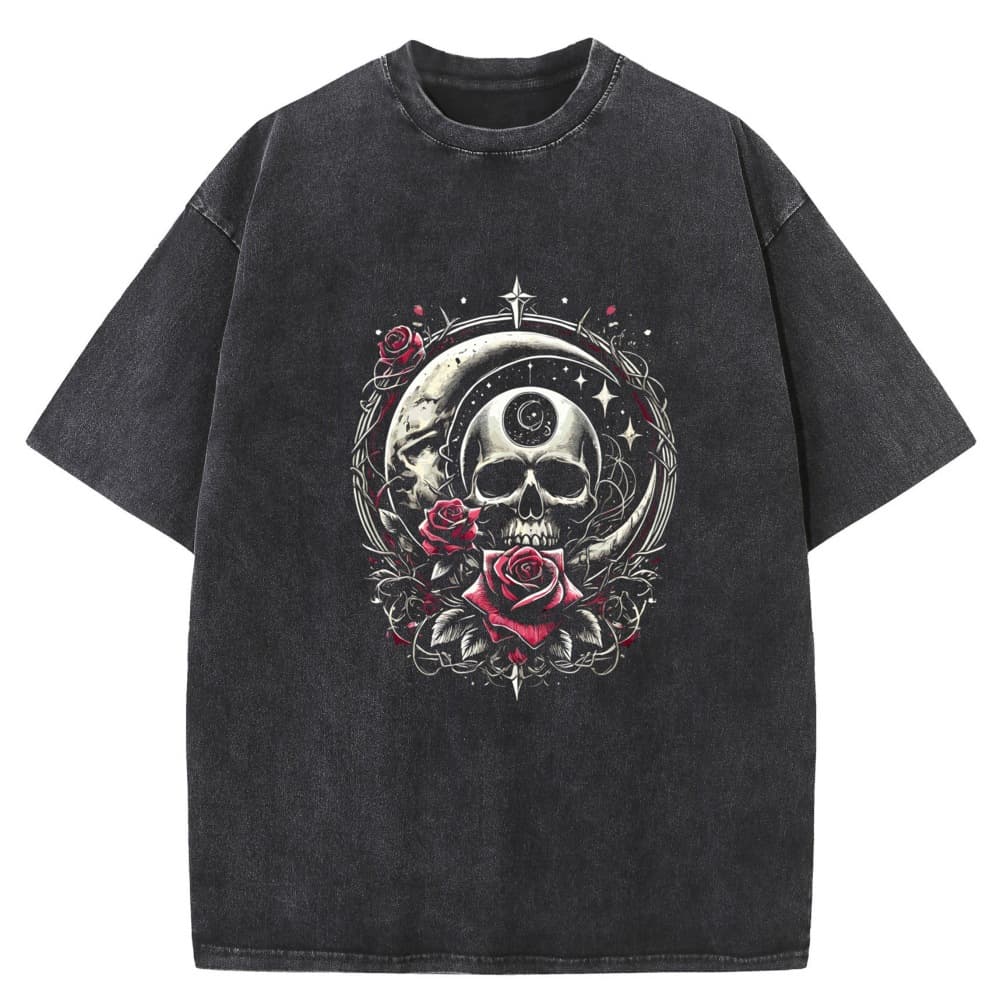 Rock Gothic Metal Band T-Shirt Popular Trendy Street T-Shirt Skull Punk Movie New T-Shirt Wholesale
