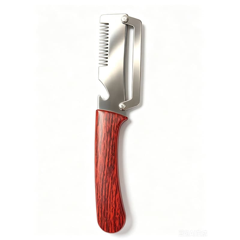 [Wholesale] Multifunctional Stainless Steel Peeler - Kitchen Peeling, Scraping, Shredding, and Scallion Cutting Tool