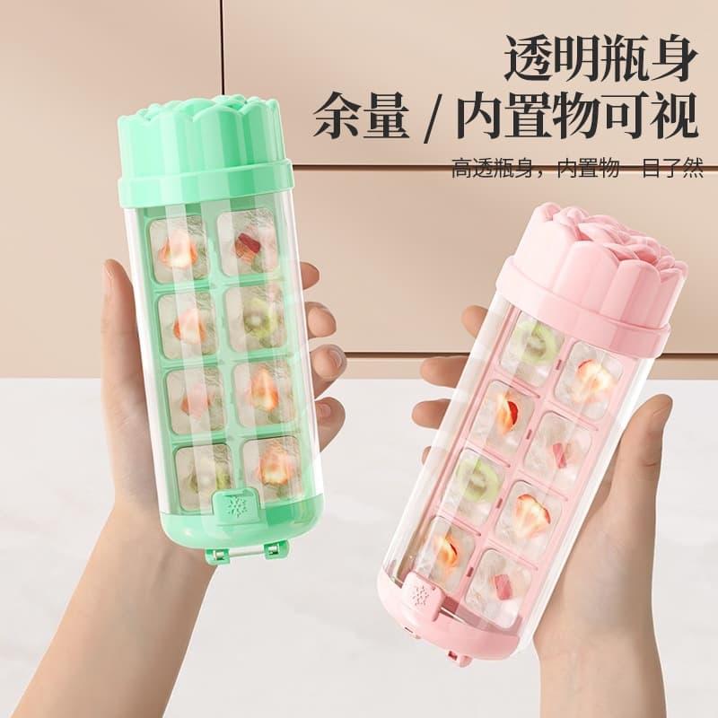 Ice cube large capacity twisting ice cross-border ice cube mold ice cube box new homemade ice cup bartending household multi-function