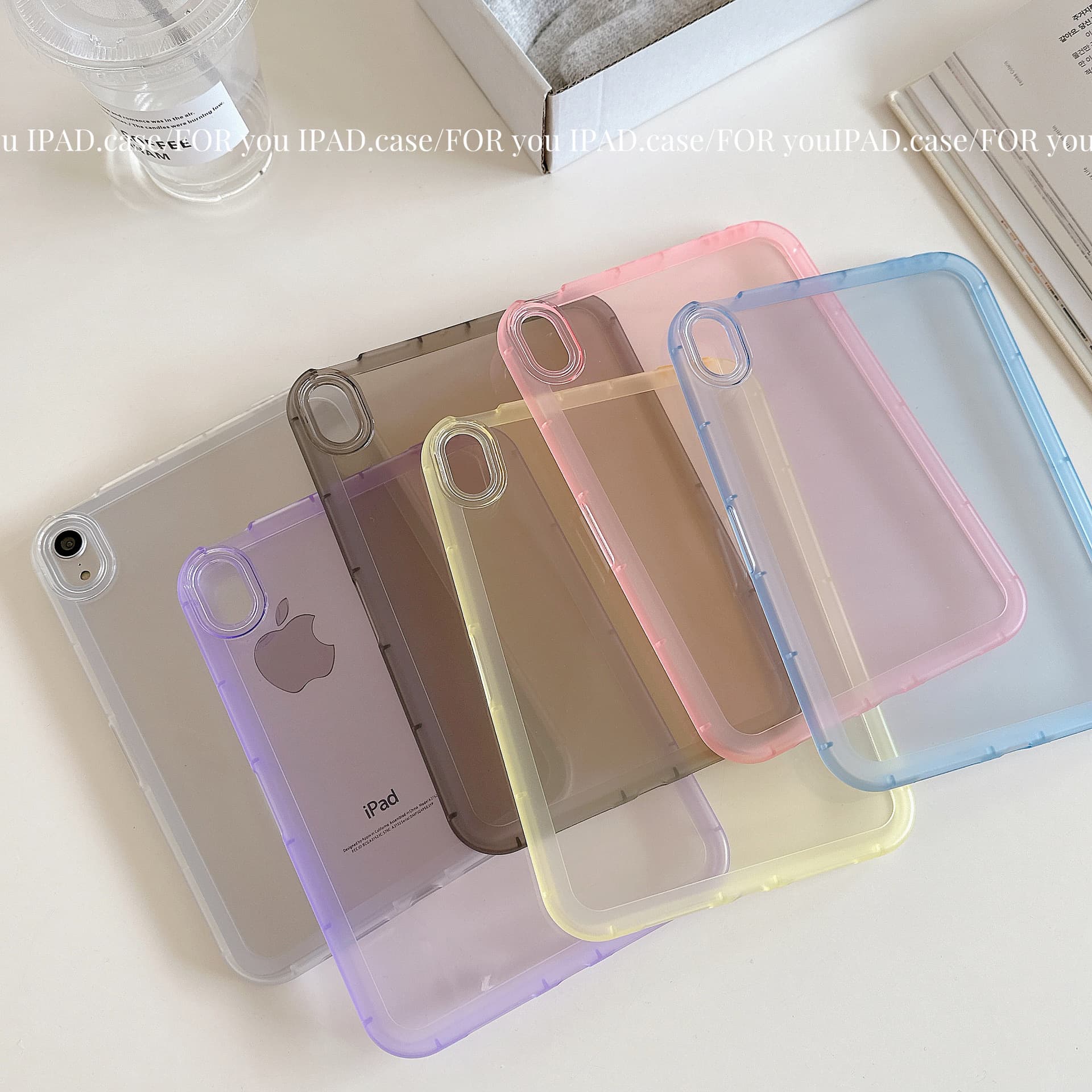 New 2022 Transparent Silicone Case for Apple iPad Mini 6, iPad 10, Simple 12.9 Premium Air