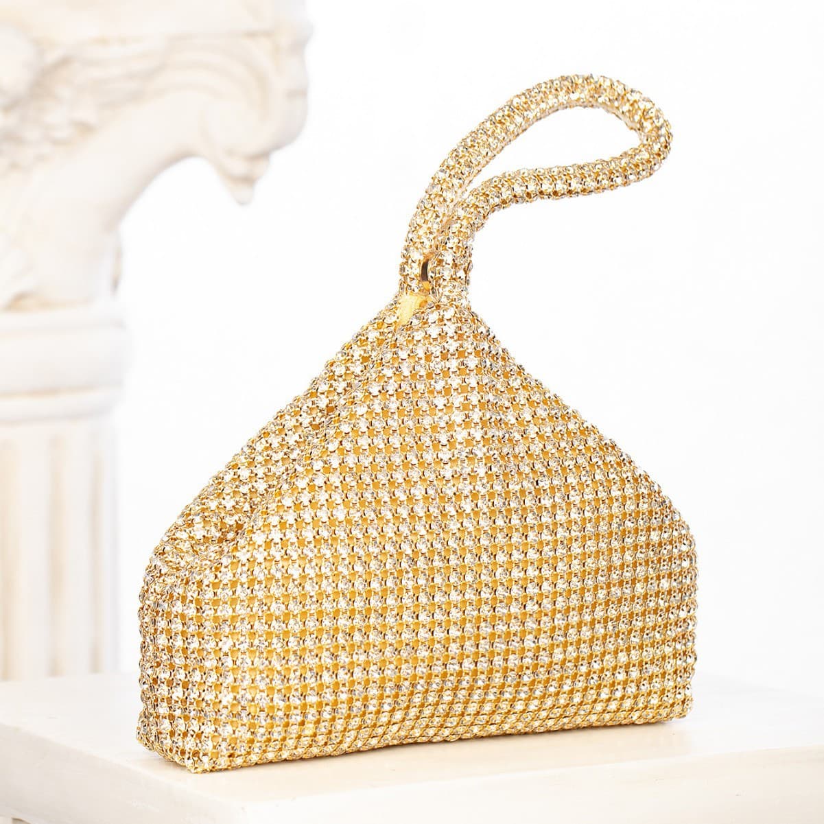 Cross-border rhinestone clutch bag, fashionable portable cosmetic bag, mine bag, diamond-encrusted women's European and American style evening bag clutch bag