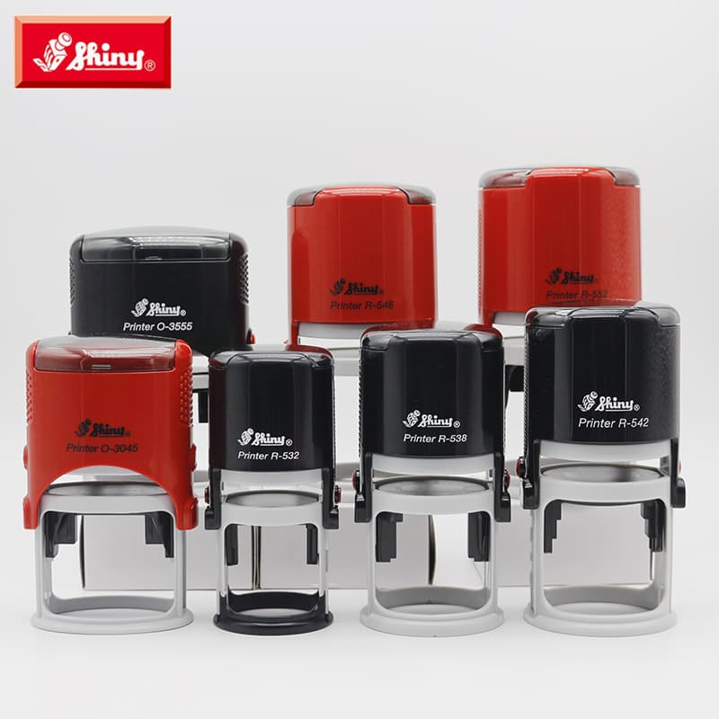 Taiwan Shinli Square Round Oval Text Self-Inking Stamp Flip-Top Reversible Stamp Material Without Engraving