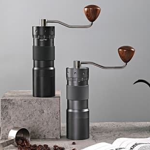 Cross-Border Hot Selling Hand Crank Coffee Grinder Coffee Bean Grinder Italian Pour Over CNC420 Steel Core Custom